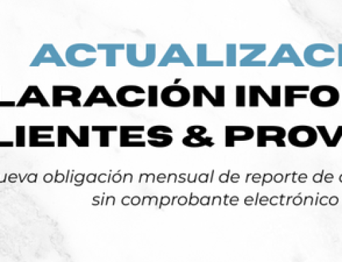 Actualización normativa – Declaración informativa de Clientes, Proveedores y Gastos Específicos