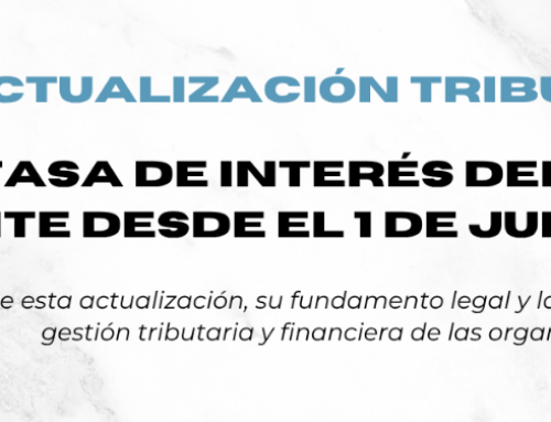Nueva tasa de interés aplicable a obligaciones tributarias y aduaneras a partir del 1 de julio de 2026