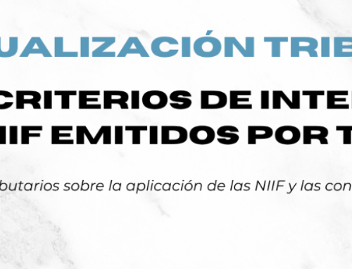Nuevos criterios de interpretación sobre NIIF emitidos por Tributación